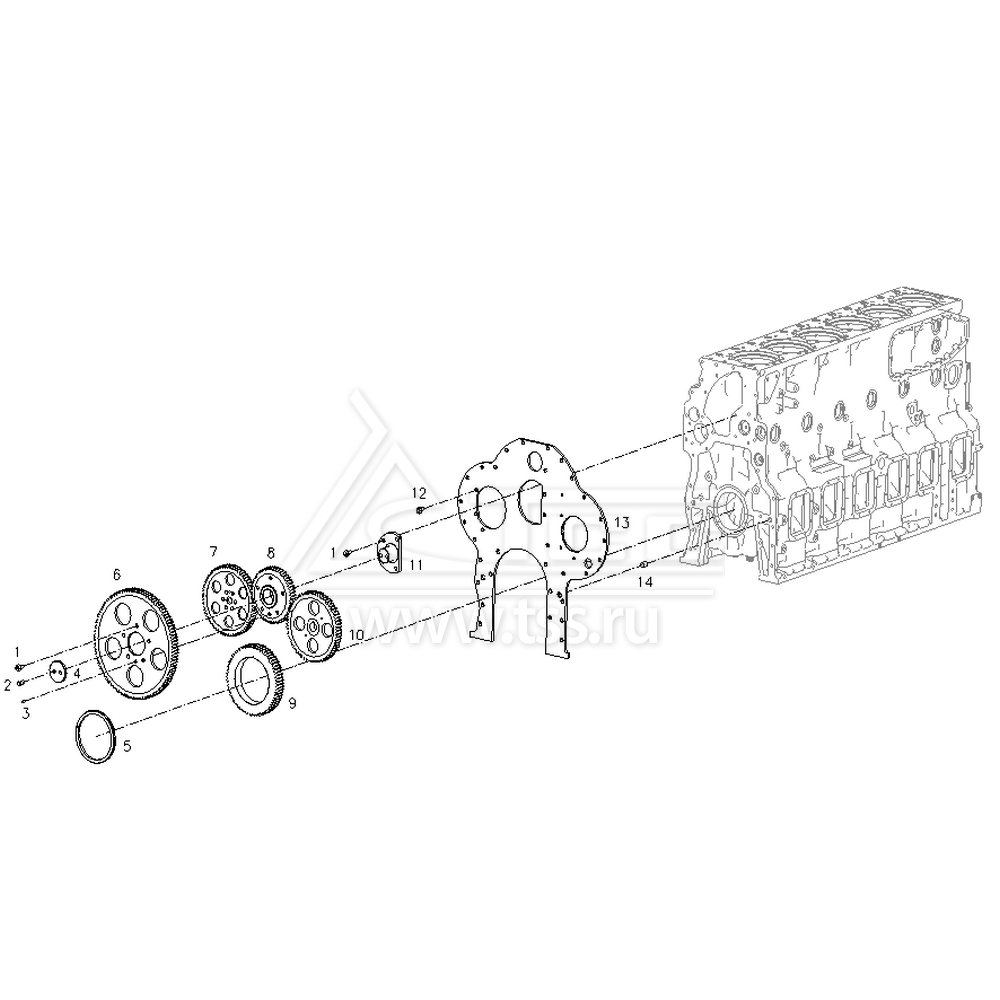 Газораспределительные шестерни SDEC SC33W1150D2