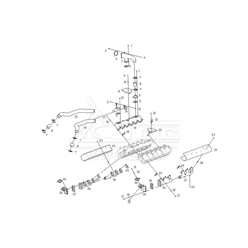 Впускные и выпускные коллекторы SDEC SC27G830D2