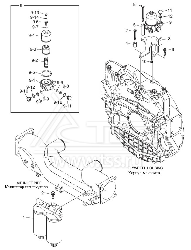 Топливный фильтр и топливный фильтр грубой очистки